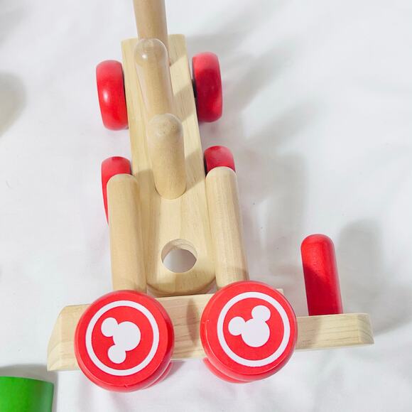 Disney Mickey Mouse and Friends Wooden Stacking Train Set Stackable Blocks - Picture 6 of 6